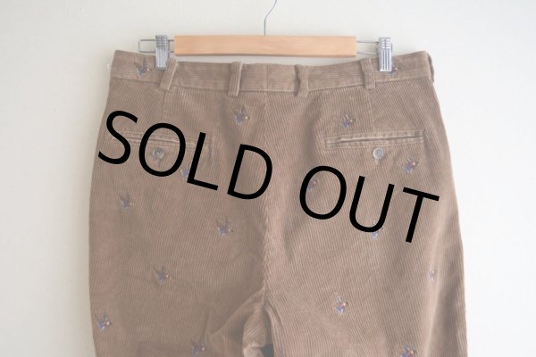 画像10: Brooks Brothers カモ刺繍 太畝コーデュロイパンツ　 表記W34 L30  (10)