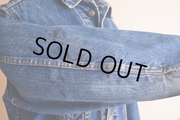 画像16: 1960s〜 LEVI'S 70505E 裏ブランケット付きデニムジャケット  実寸42  (16)