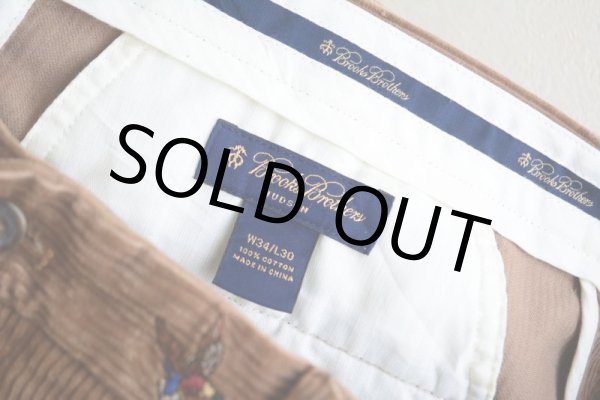 画像4: Brooks Brothers カモ刺繍 太畝コーデュロイパンツ　 表記W34 L30  (4)