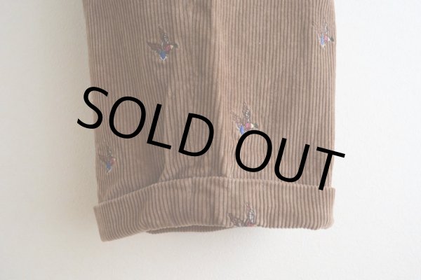 画像11: Brooks Brothers カモ刺繍 太畝コーデュロイパンツ　 表記W34 L30  (11)