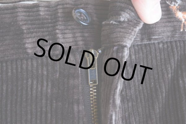 画像8: Brooks Brothers シカ刺繍 太畝コーデュロイパンツ  表記W36 L30  (8)