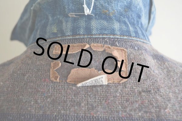 画像7: 1960s〜 LEVI'S 70505E 裏ブランケット付きデニムジャケット  実寸42  (7)