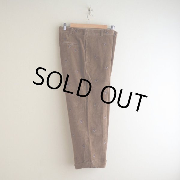 画像3: Brooks Brothers カモ刺繍 太畝コーデュロイパンツ　 表記W34 L30  (3)