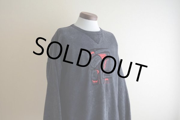 画像7: FUZZY STONEWASH ハイダアート刺繍スウェット  MADE IN CANADA  表記M  (7)