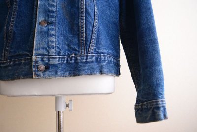 画像2: 1960s〜 LEVI'S 70505E 裏ブランケット付きデニムジャケット　 実寸42 