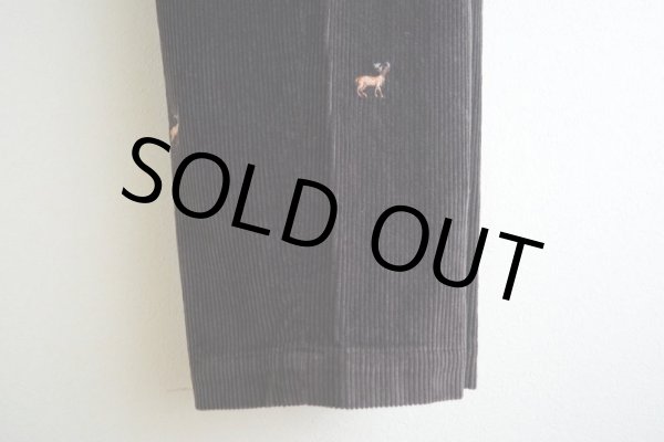 画像11: Brooks Brothers シカ刺繍 太畝コーデュロイパンツ  表記W36 L30  (11)