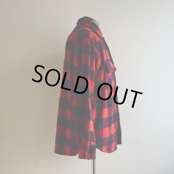 画像2: 1950s〜 MONTEREY SPORTWEAR マチ付きウールシャツ　 表記16  (2)