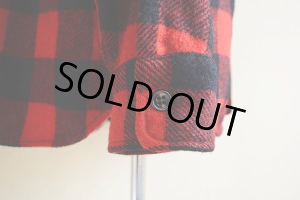 画像10: 1950s〜 MONTEREY SPORTWEAR マチ付きウールシャツ　 表記16  (10)