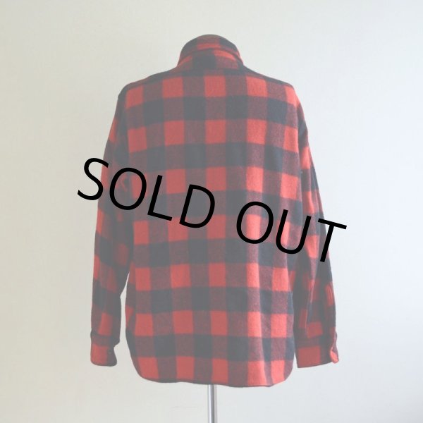 画像3: 1950s〜 MONTEREY SPORTWEAR マチ付きウールシャツ　 表記16  (3)