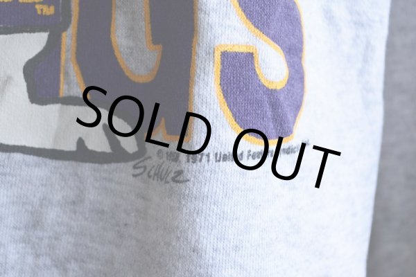 画像10: 1980s JOE COOL MINNESOTA VIKINGS NFL プリントスウェット　 実寸L-XL  (10)