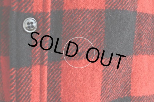 画像13: 1950s〜 MONTEREY SPORTWEAR マチ付きウールシャツ　 表記16  (13)