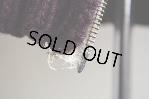 画像12: 1960s〜 ダイヤ柄カウチンセーター　 実寸M  (12)