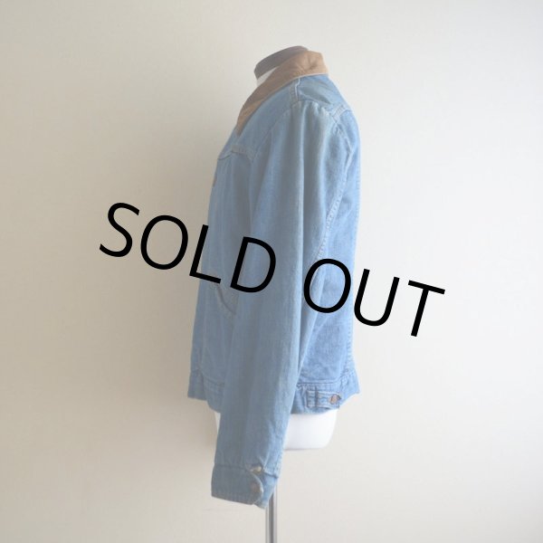 画像4: 1970s Wrangler デニムボアジャケット  表記40  (4)