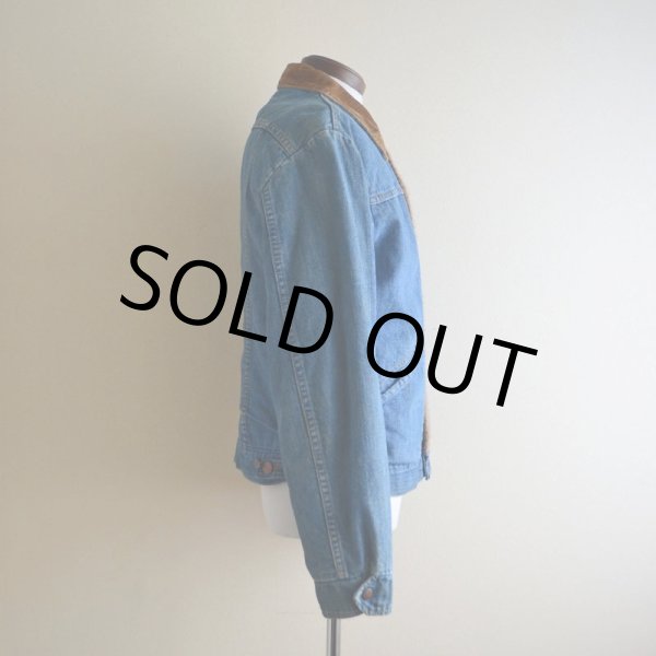 画像2: 1970s Wrangler デニムボアジャケット  表記40  (2)