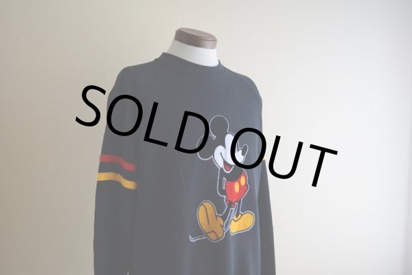 画像7: 1980s Mickey Mouse フロッキースウェット　 表記XL  (7)