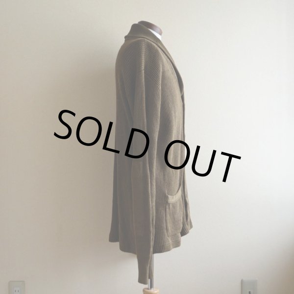 画像2: Polo Ralph Lauren ショールカラーカーディガン  COTTON×LINEN  表記XL  (2)