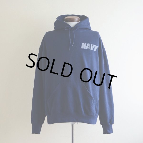画像1: US.NAVY スウェットパーカー　 MADE IN USA　 表記M  (1)