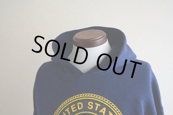 画像6: US.NAVY スウェットパーカー  MADE IN USA  表記L  (6)