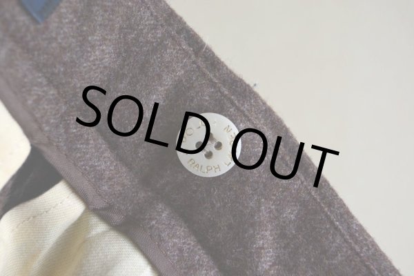 画像12: 1990s Polo by RalphLauren ツータックウールトラウザー  MADE IN USA  実寸W32  (12)