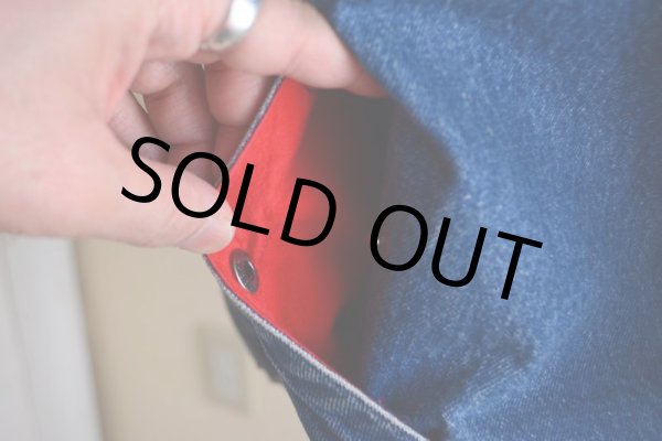 画像14: 1990s Polo by Ralph Lauren チンスト付きデニムジャケット  MADE IN USA  表記XL  (14)