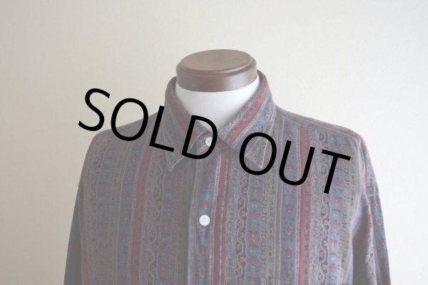 画像6: Polo by RalphLauren 総柄シャツ  SILK×COTTON  表記XL  (6)