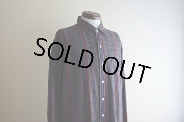 画像8: Polo by RalphLauren 総柄シャツ  SILK×COTTON  表記XL  (8)