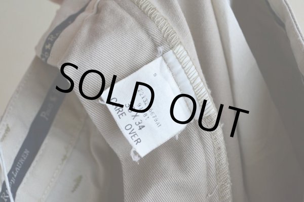 画像10: Polo RalphLauren ツータックチノトラウザー  表記33×34  (10)