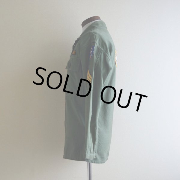 画像4: 1950s US.ARMY OG107 ユーティリティシャツ  1st初期  実寸S  (4)