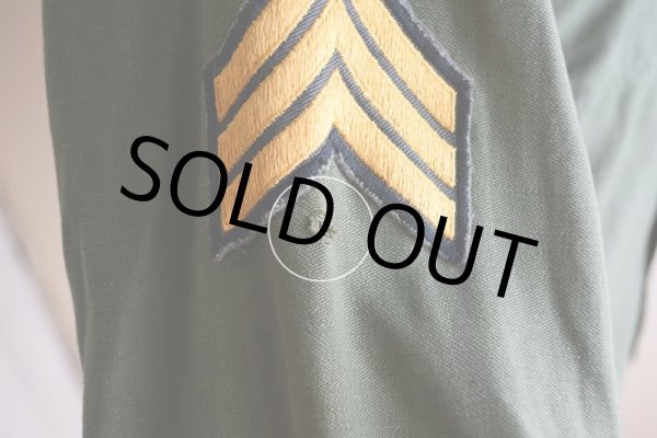 画像19: 1950s US.ARMY OG107 ユーティリティシャツ  1st初期  実寸S  (19)