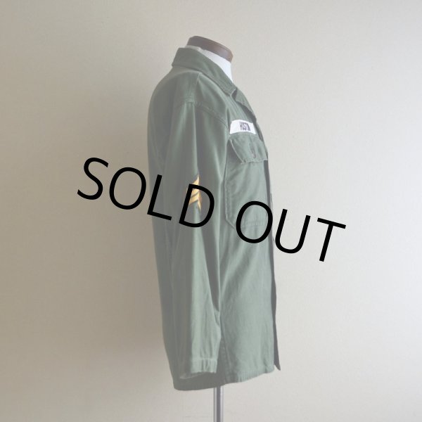 画像2: 1950s US.ARMY OG107 ユーティリティシャツ  1st初期  実寸S  (2)