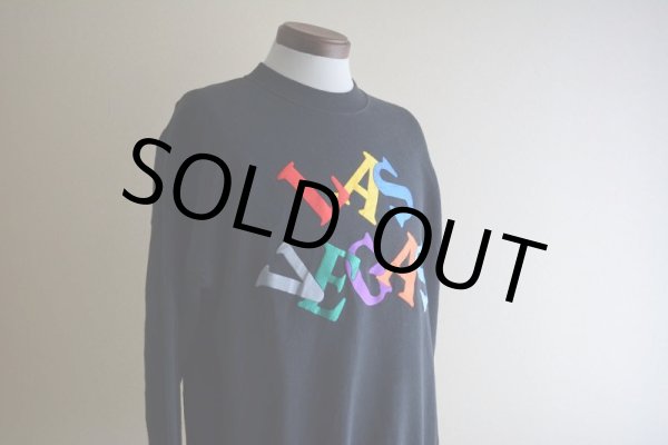 画像7: 1990s LAS VEGAS 刺繍プリントスウェット　 MADE IN USA　 表記L  (7)