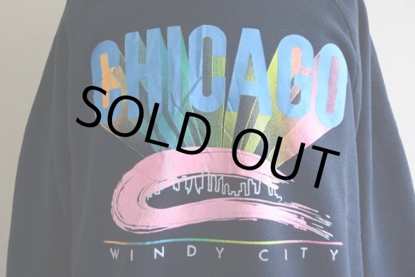画像8: 1980s CHICAGO プリントスウェット　 MADE IN USA　 表記XL  (8)