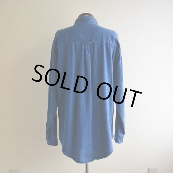 画像3: CHAPS RALPH LAUREN インディゴシャツ　 表記L  (3)