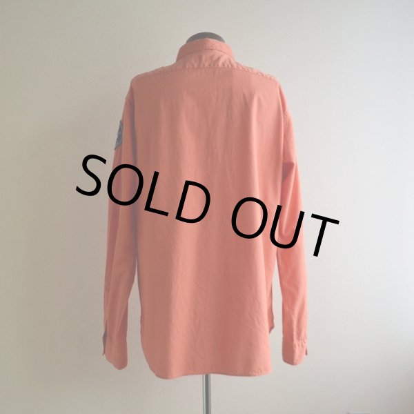 画像3: 1990s Polo by RalphLauren USRL NAVAL STATION マチ付きシャツ　 表記L  (3)