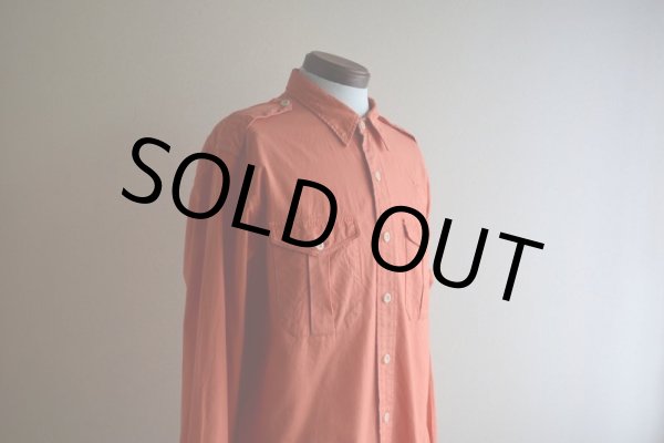 画像7: 1990s Polo by RalphLauren USRL NAVAL STATION マチ付きシャツ　 表記L  (7)