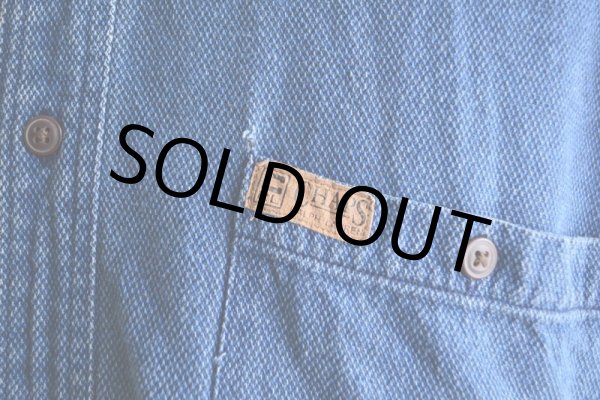 画像8: CHAPS RALPH LAUREN インディゴシャツ　 表記L  (8)