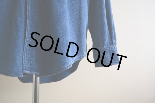 画像10: CHAPS RALPH LAUREN インディゴシャツ　 表記L  (10)