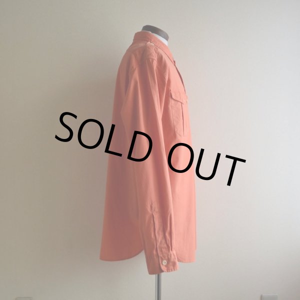 画像2: 1990s Polo by RalphLauren USRL NAVAL STATION マチ付きシャツ　 表記L  (2)