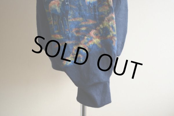 画像15: 1990s Art Unlimited シカ総柄スウェット　 DEAD STOCK/MADE IN USA　 表記L  (15)