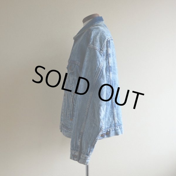 画像4: 1980s Levi's 70507-0219 ケミカルデニムジャケット  MADE IN USA  表記XL  (4)