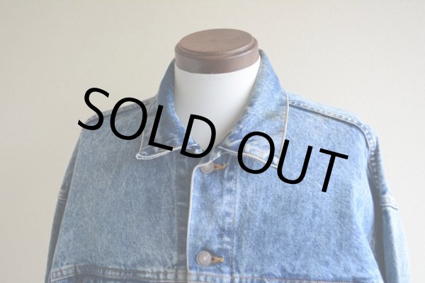 画像8: 1980s Levi's 70507-0219 ケミカルデニムジャケット  MADE IN USA  表記XL  (8)