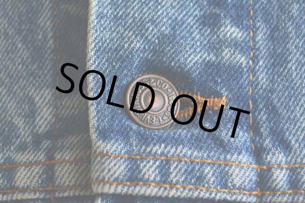 画像11: 1980s Levi's 70507-0219 ケミカルデニムジャケット  MADE IN USA  表記XL  (11)