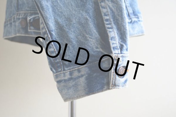画像13: 1980s Levi's 70507-0219 ケミカルデニムジャケット  MADE IN USA  表記XL  (13)