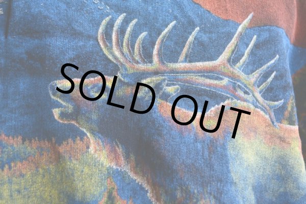 画像12: 1990s Art Unlimited シカ総柄スウェット　 DEAD STOCK/MADE IN USA　 表記L  (12)