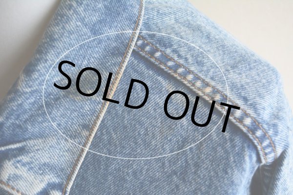 画像15: 1980s Levi's 70507-0219 ケミカルデニムジャケット  MADE IN USA  表記XL  (15)