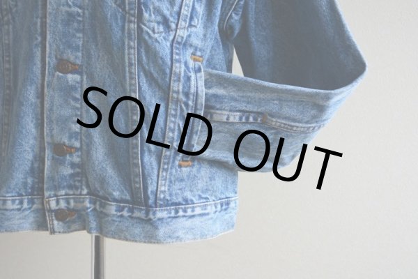 画像12: 1980s Levi's 70507-0219 ケミカルデニムジャケット  MADE IN USA  表記XL  (12)