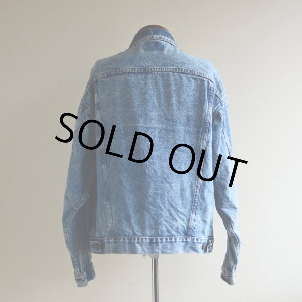 画像3: 1980s Levi's 70507-0219 ケミカルデニムジャケット  MADE IN USA  表記XL  (3)