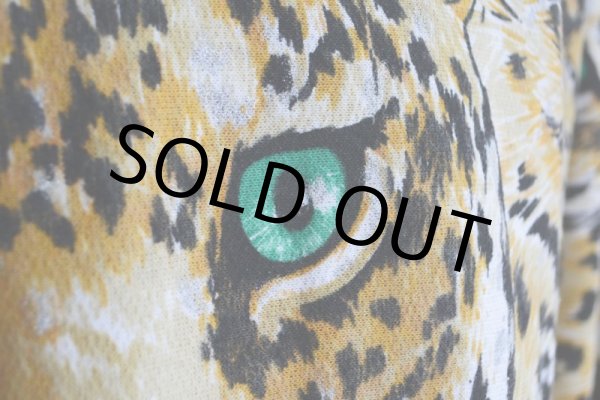 画像8: 1980s ヒョウ柄スウェット　 MADE IN USA　 表記M  (8)