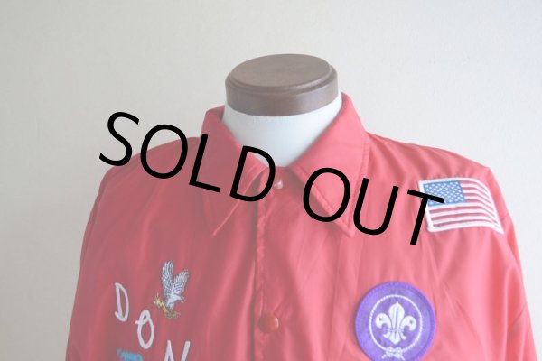 画像6: 1980s HOLLOWAY ナイロンコーチジャケット　 BOY SCOUTSワッペンカスタム　 表記L  (6)