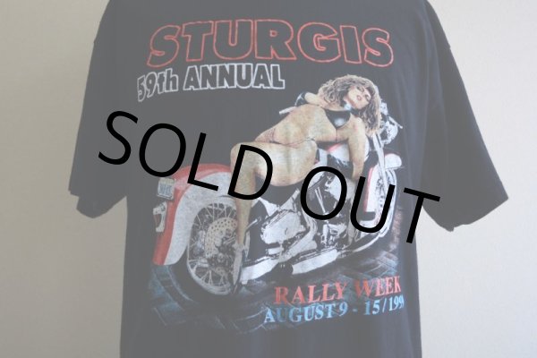 画像8: 1990s STURGIS RALLY WEEK 1999 エロプリントTシャツ　 表記L  (8)